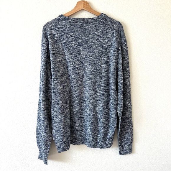 NWT J. Crew Two Color Slub 100% Cotton Marled Crewneck Long Sleeve Sweater SZ XL - Picture 8 of 16